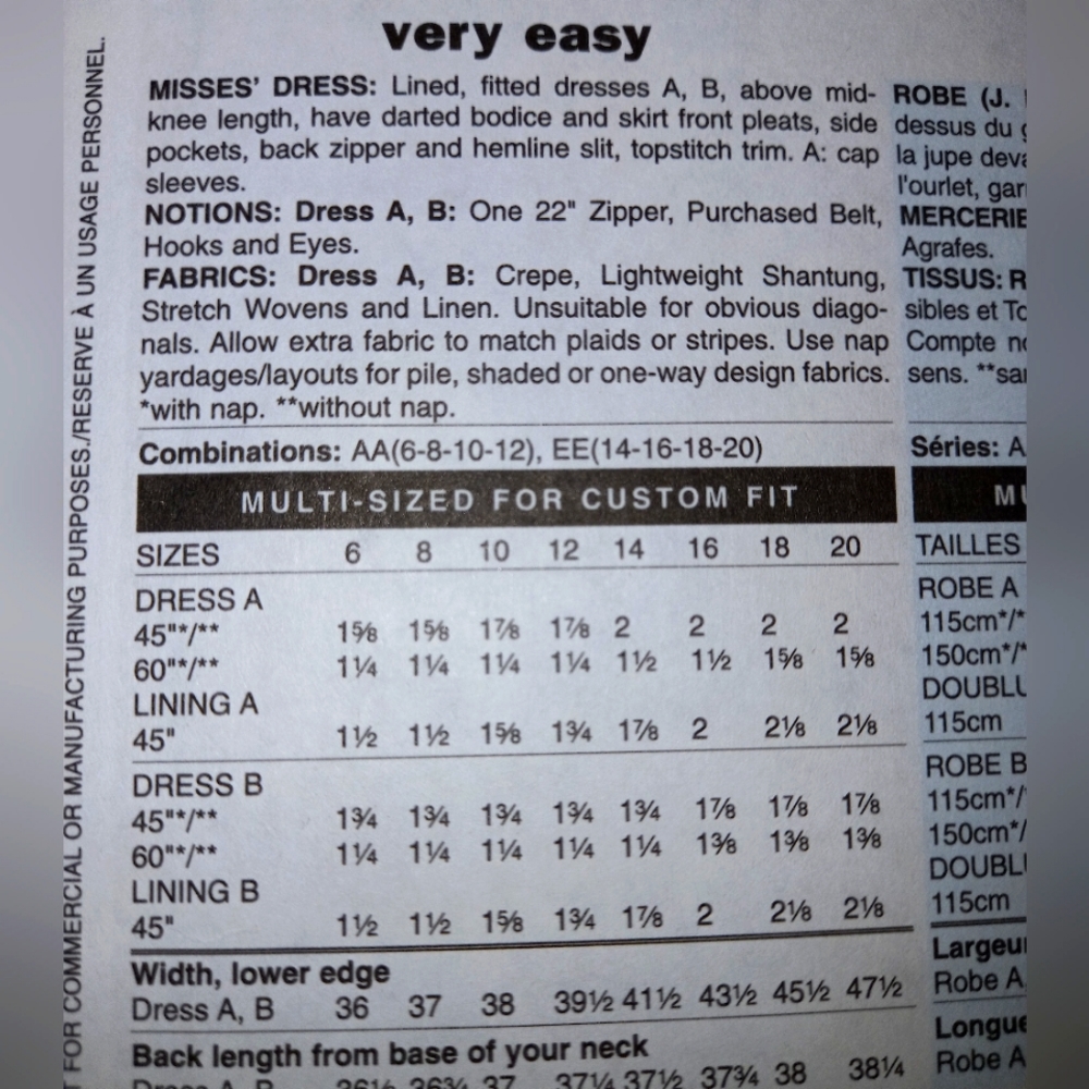 Sewing pattern - Picture 4 of 4